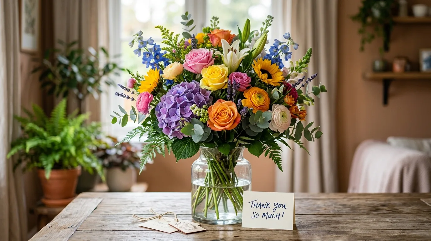 Thank you flower arrangement
